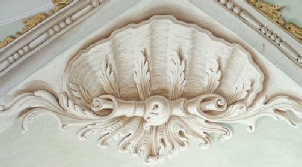 Muschel (Malerei in der Karlskirche Volders)