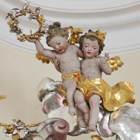 Putti (Kinderengel) in der Pfarrkirche Gschnitz